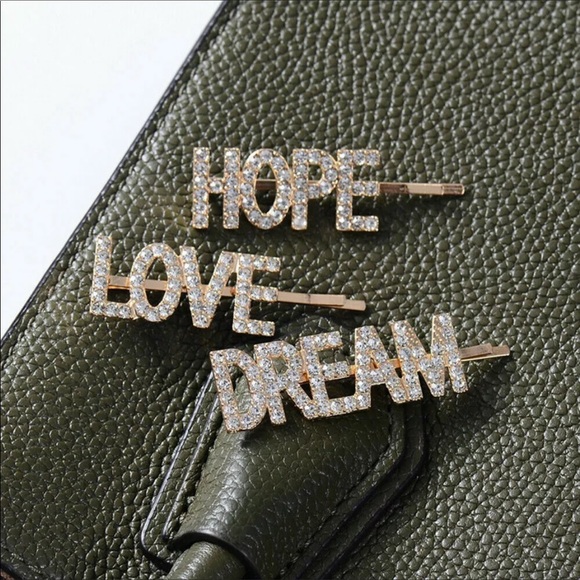 New 3 Pc Set Rhinestone Barrettes - Picture 16 of 16